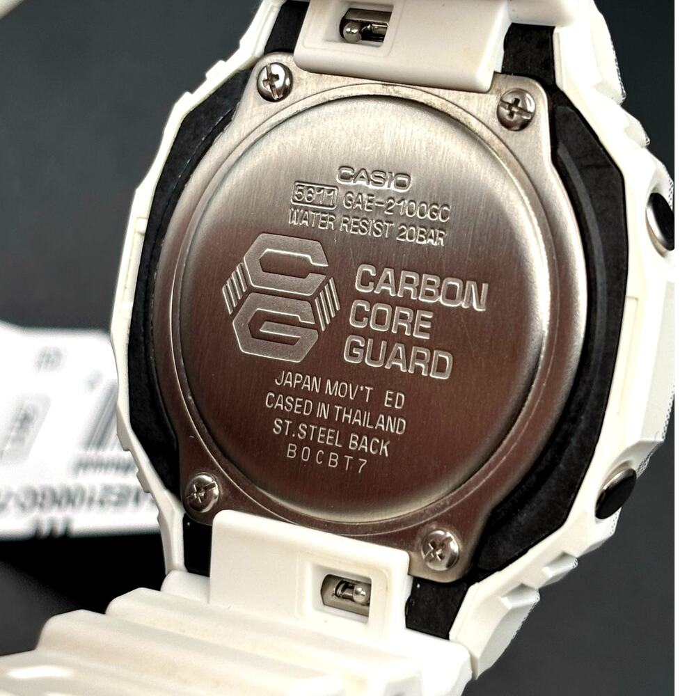 Casio G-Shock GAE2100GC-7A Men’s Carbon Core Camo White Green Khaki Watch NIBWT - Picture 14 of 17